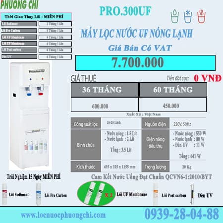 mua-ban-cho-thue-may-loc-nuoc-nong-lanh-prowatech-300-uf