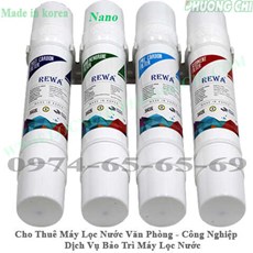 Bộ 4 Lõi Lọc Nước Hàn Quốc Nano / Sediment - PRE Carbon - Nano - Post Carbon 